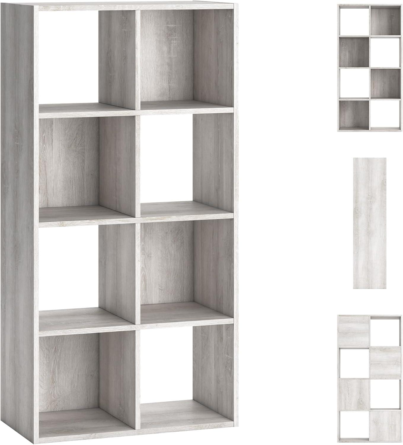 imageSignature Design by Ashley Langdrew 8 Cube Storage Organizer or Bookcase BlackWhitewash