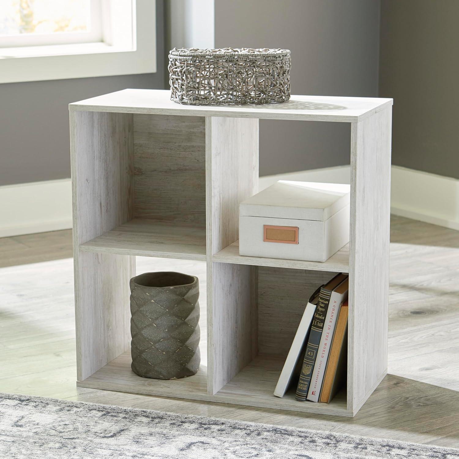 imageSignature Design by Ashley Langdrew 8 Cube Storage Organizer or Bookcase BlackWhitewash