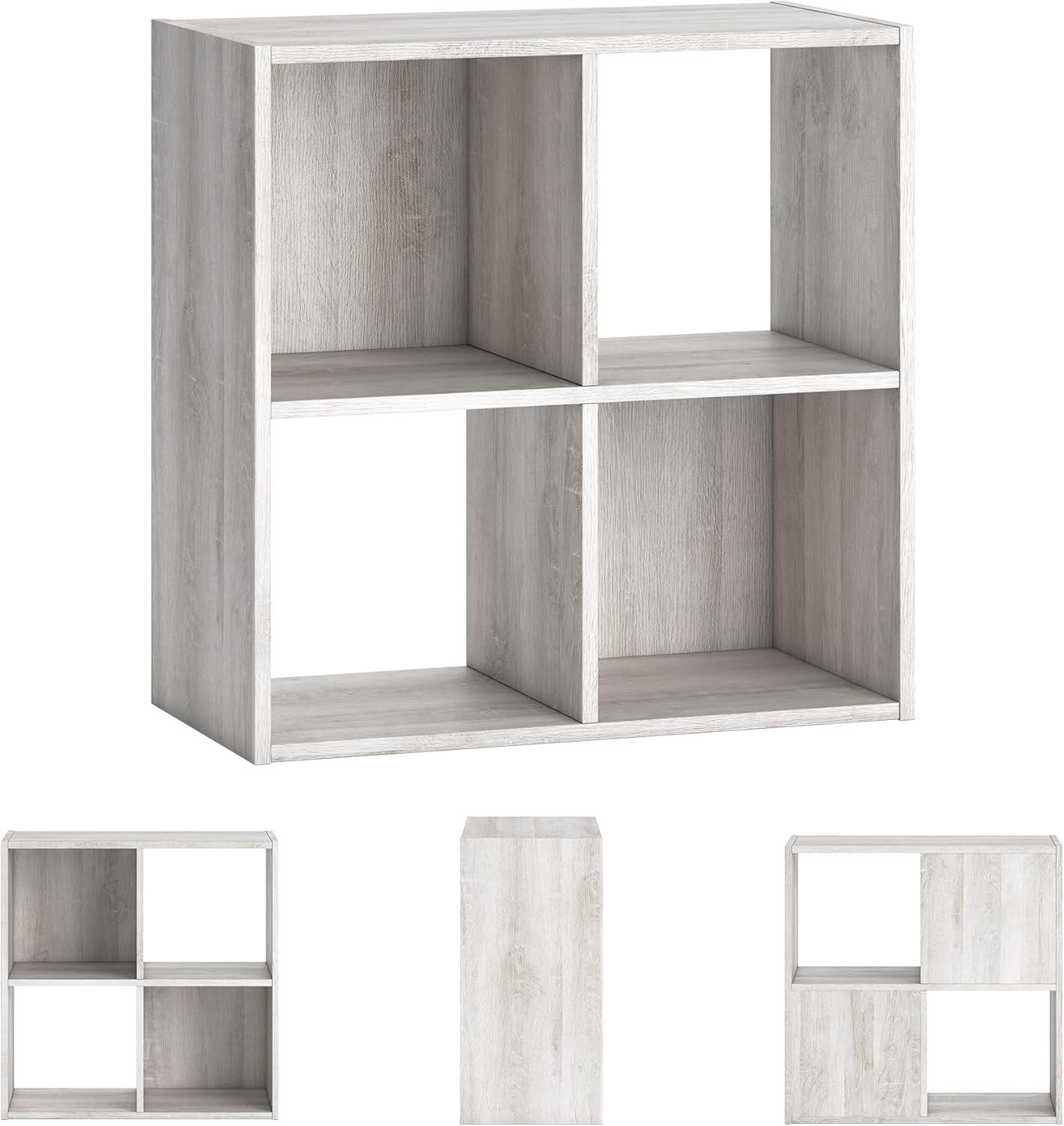 imageSignature Design by Ashley Langdrew 8 Cube Storage Organizer or Bookcase BlackWhitewash
