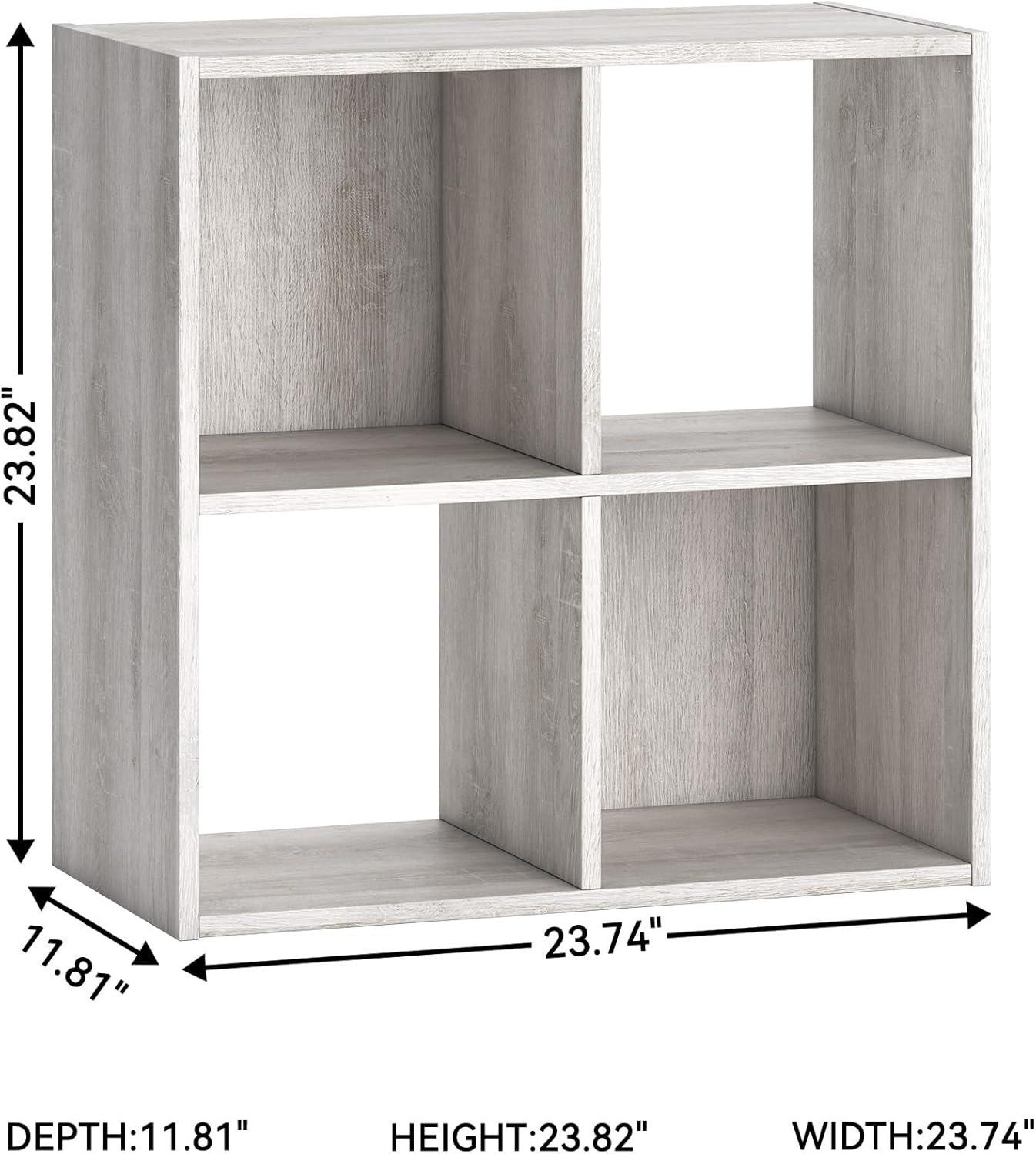 imageSignature Design by Ashley Langdrew 8 Cube Storage Organizer or Bookcase BlackWhitewash