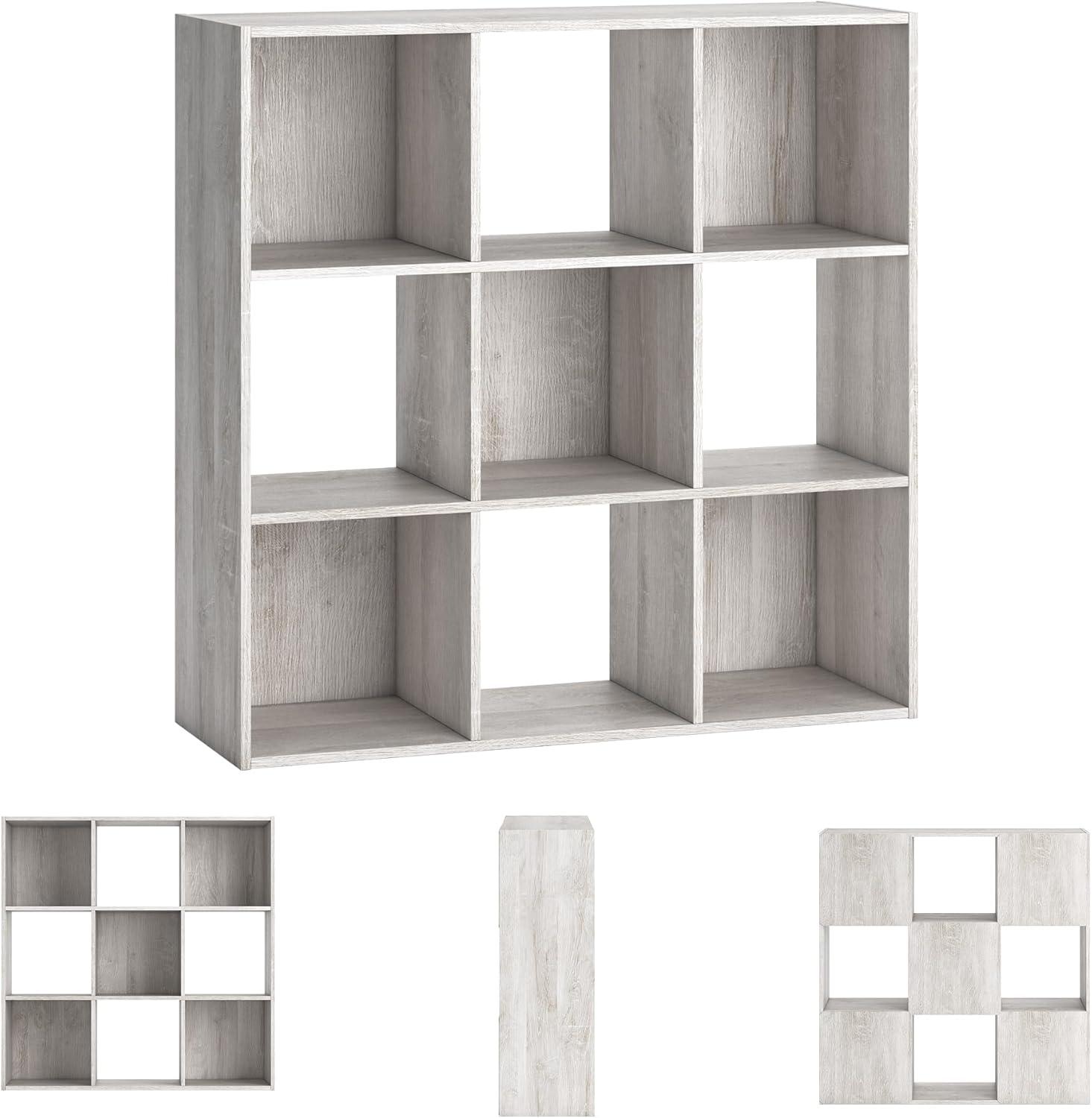 imageSignature Design by Ashley Langdrew 8 Cube Storage Organizer or Bookcase BlackWhitewash
