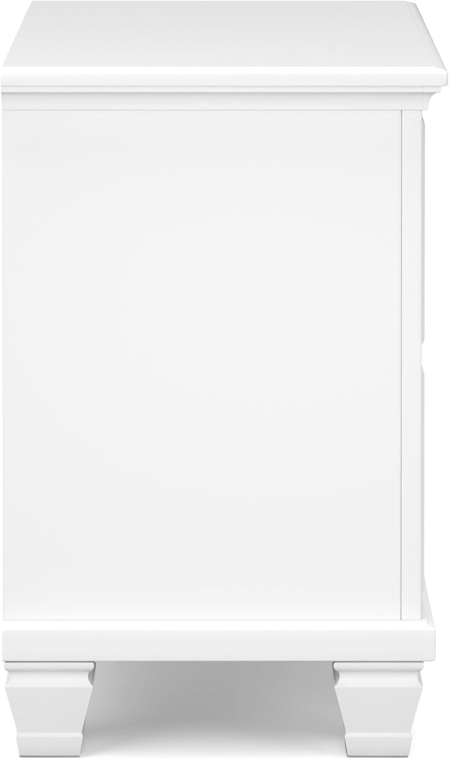 imageSignature Design by Ashley Lanolee Classic 2 Drawer Nightstand for Bedroom 2675quot Tall BlackWhite