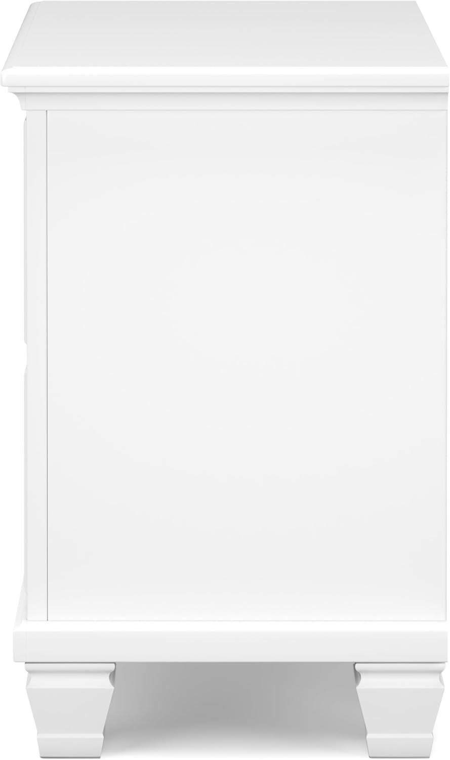 imageSignature Design by Ashley Lanolee Classic 2 Drawer Nightstand for Bedroom 2675quot Tall BlackWhite