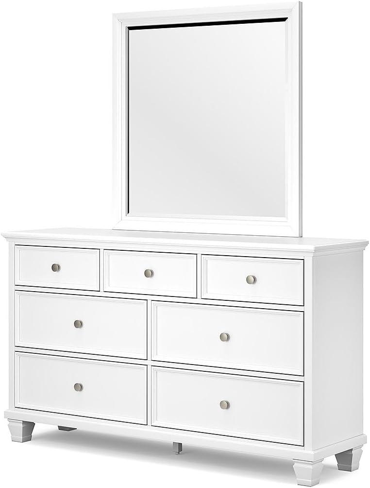 imageSignature Design by Ashley Lanolee Classic 2 Drawer Nightstand for Bedroom 2675quot Tall BlackWhite