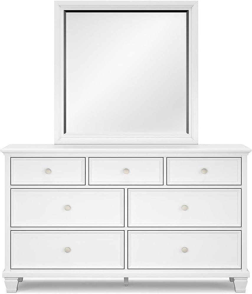 imageSignature Design by Ashley Lanolee Classic 2 Drawer Nightstand for Bedroom 2675quot Tall BlackWhite