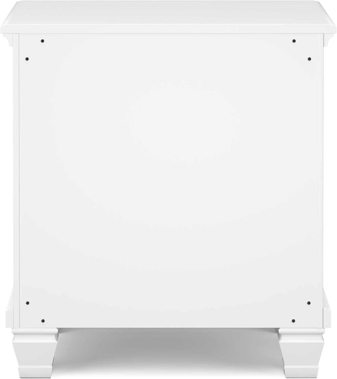 imageSignature Design by Ashley Lanolee Classic 2 Drawer Nightstand for Bedroom 2675quot Tall BlackWhite