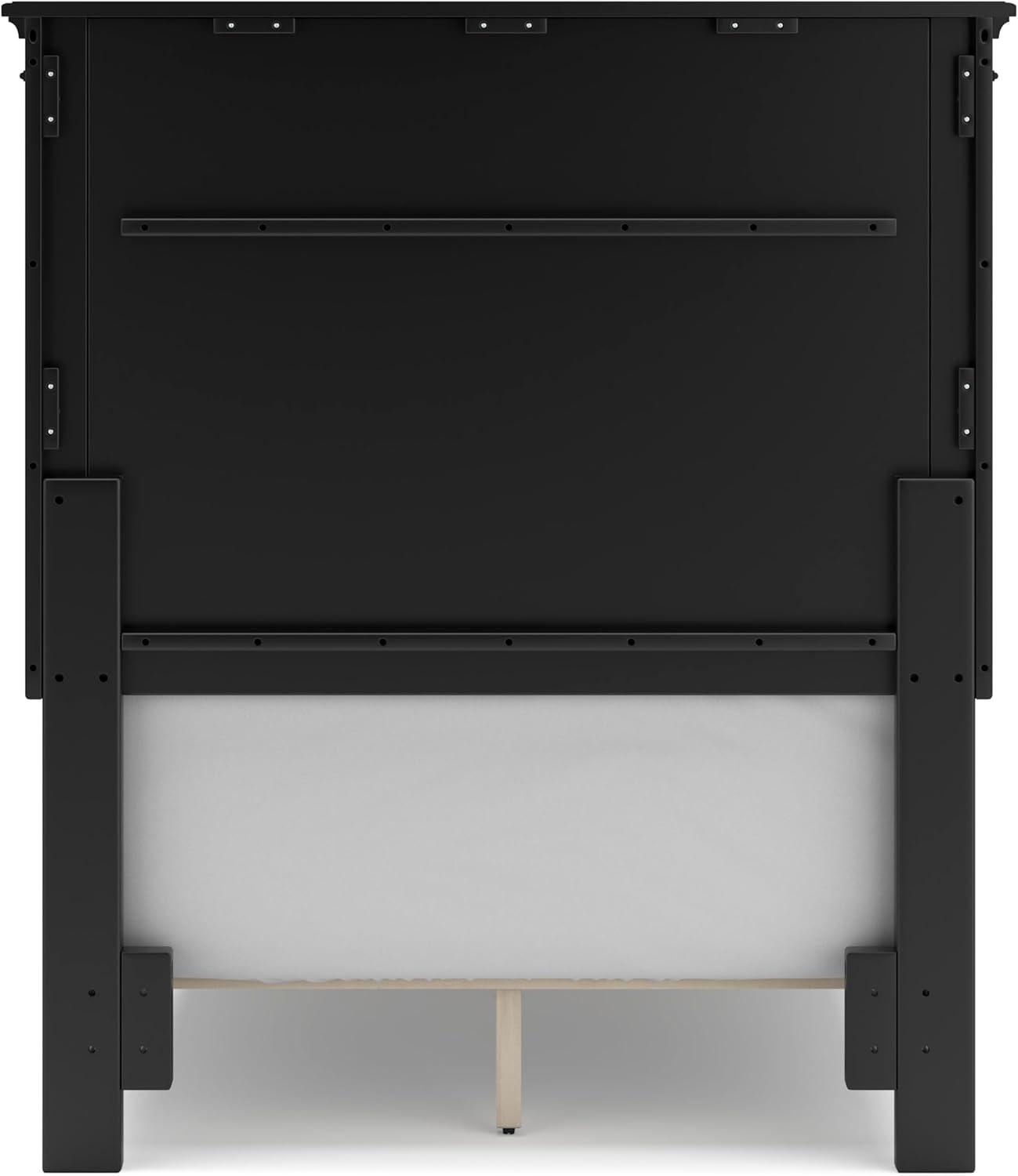 imageSignature Design by Ashley Lanolee Classic Panel Headboard Twin BlackJet Black