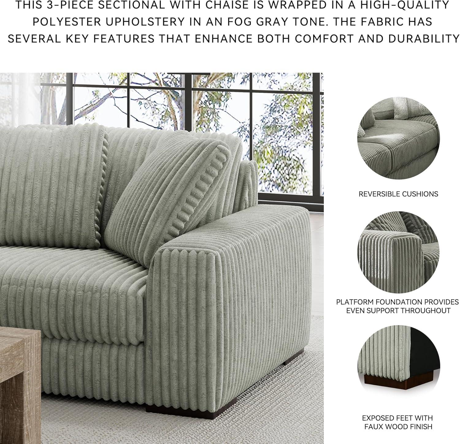 imageSignature Design by Ashley Lindyn Casual LeftArm Facing 2Piece Sectional with Chaise Reversible Cushions and 4 Throw Pillows GrayGrey