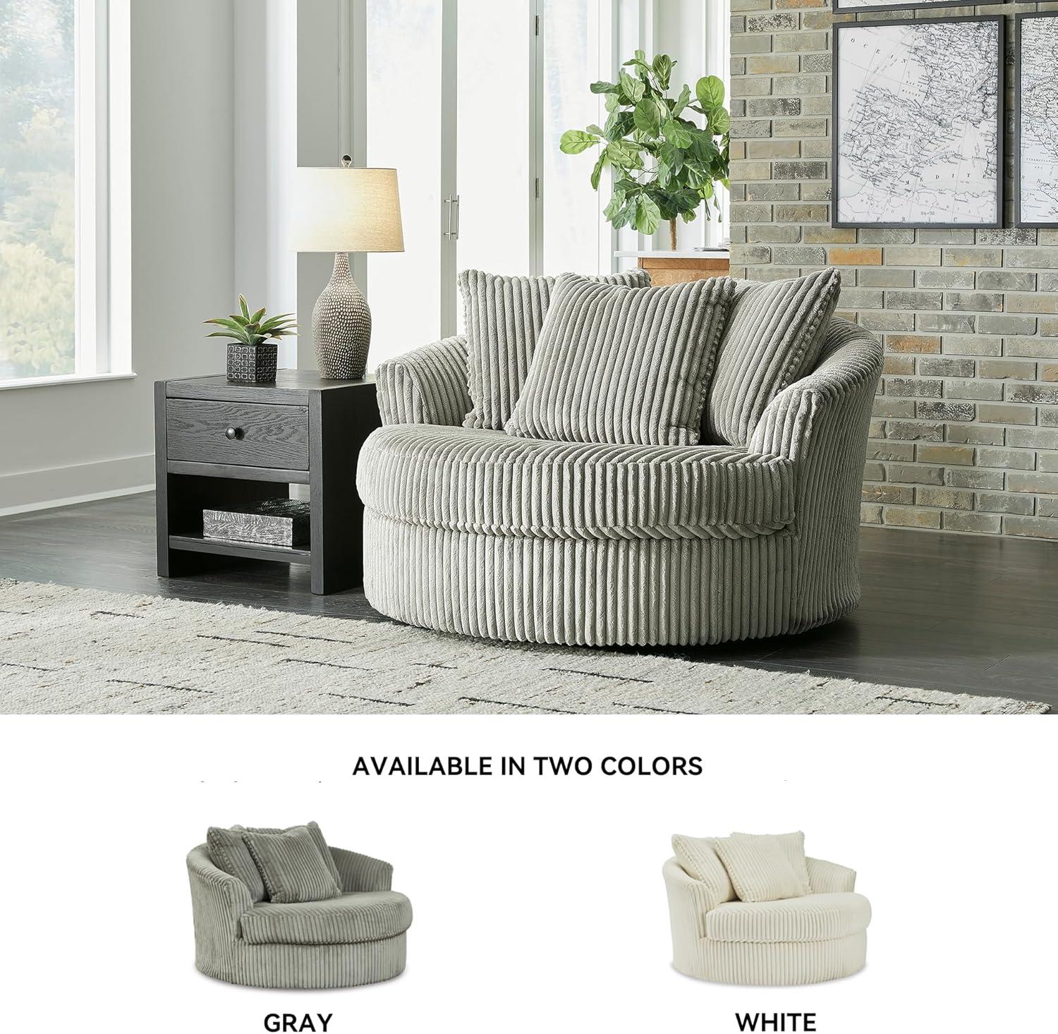 imageSignature Design by Ashley Lindyn Casual LeftArm Facing 2Piece Sectional with Chaise Reversible Cushions and 4 Throw Pillows GrayGrey