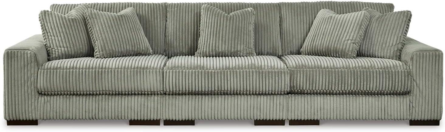 imageSignature Design by Ashley Lindyn Casual LeftArm Facing 2Piece Sectional with Chaise Reversible Cushions and 4 Throw Pillows GrayGrey