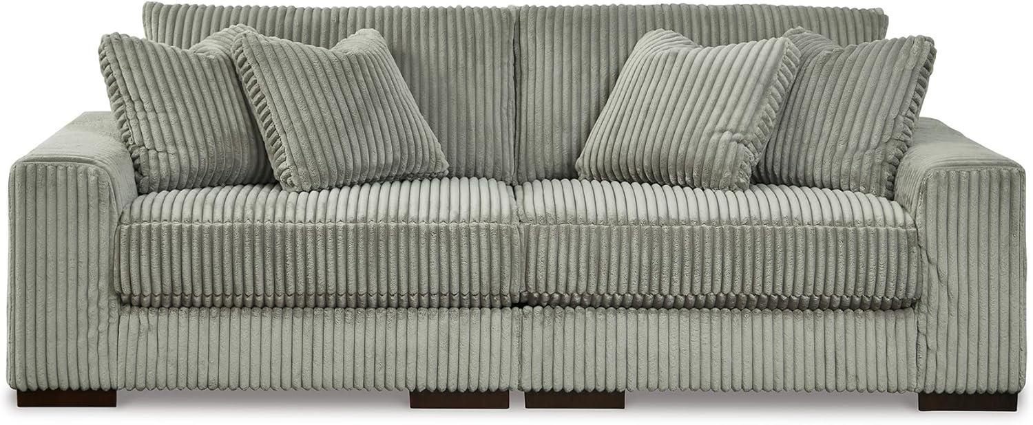imageSignature Design by Ashley Lindyn Casual LeftArm Facing 2Piece Sectional with Chaise Reversible Cushions and 4 Throw Pillows GrayGrey