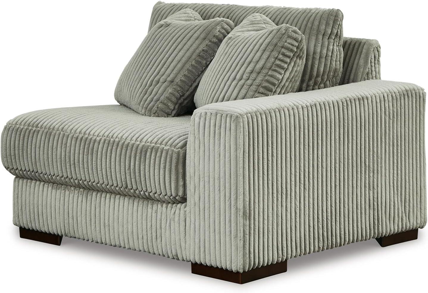 imageSignature Design by Ashley Lindyn Casual LeftArm Facing 2Piece Sectional with Chaise Reversible Cushions and 4 Throw Pillows GrayGrey