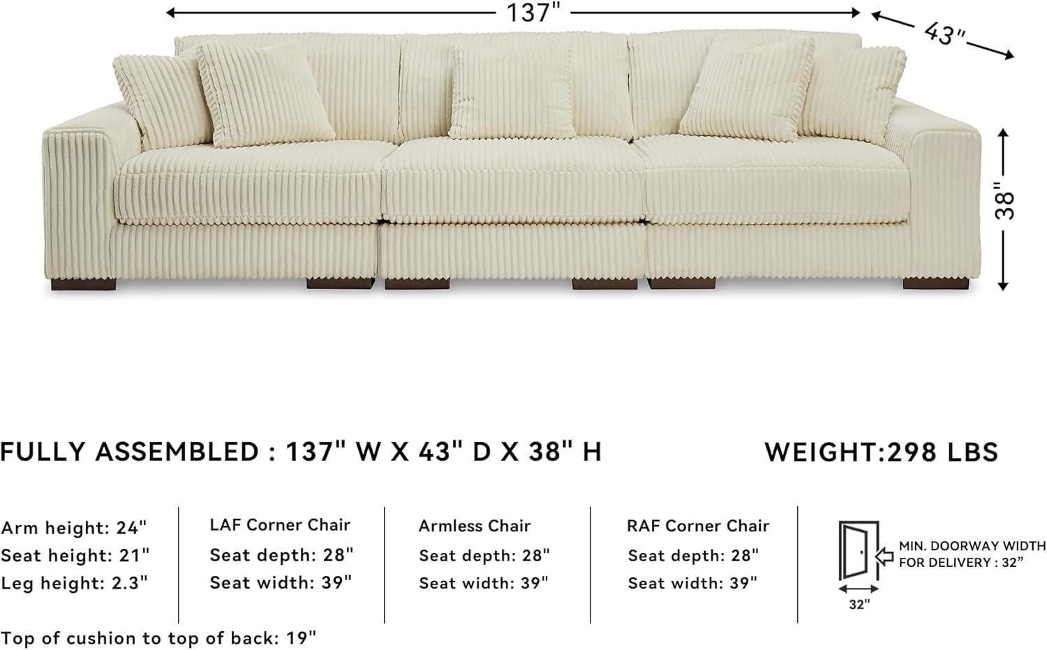 imageSignature Design by Ashley Lindyn Casual LeftArm Facing 2Piece Sectional with Chaise Reversible Cushions and 4 Throw Pillows GrayWhite