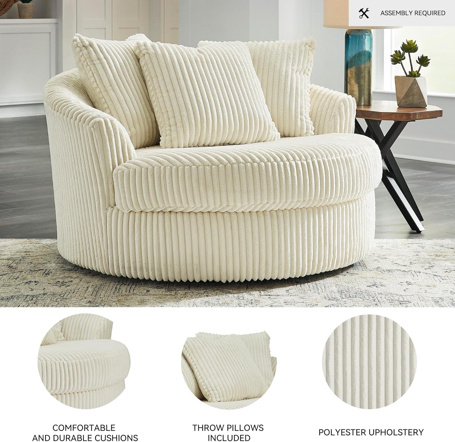 imageSignature Design by Ashley Lindyn Casual LeftArm Facing 2Piece Sectional with Chaise Reversible Cushions and 4 Throw Pillows GrayWhite