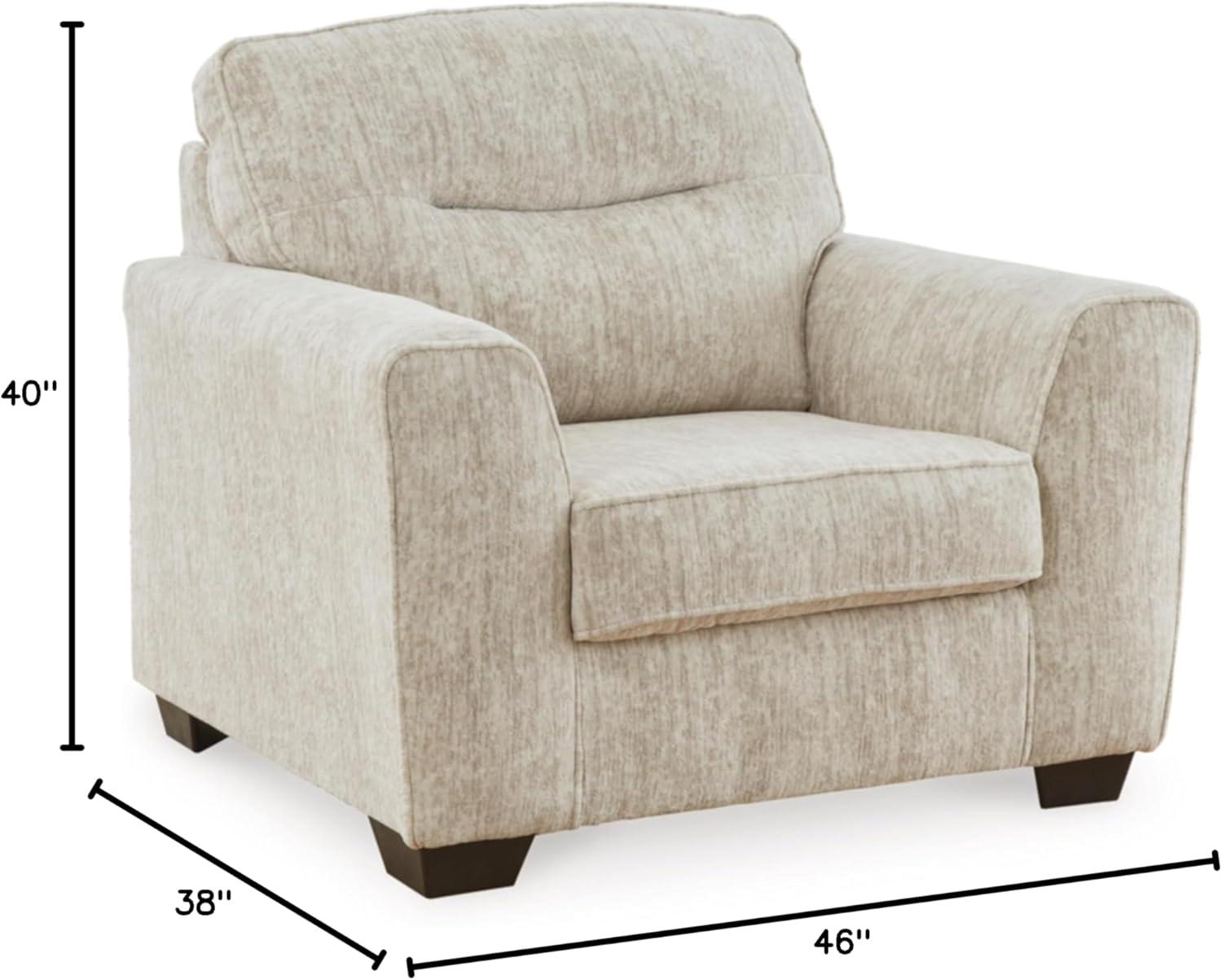 imageSignature Design by Ashley Lonoke Coastal Upholstered Oversized Chair BeigeBeige