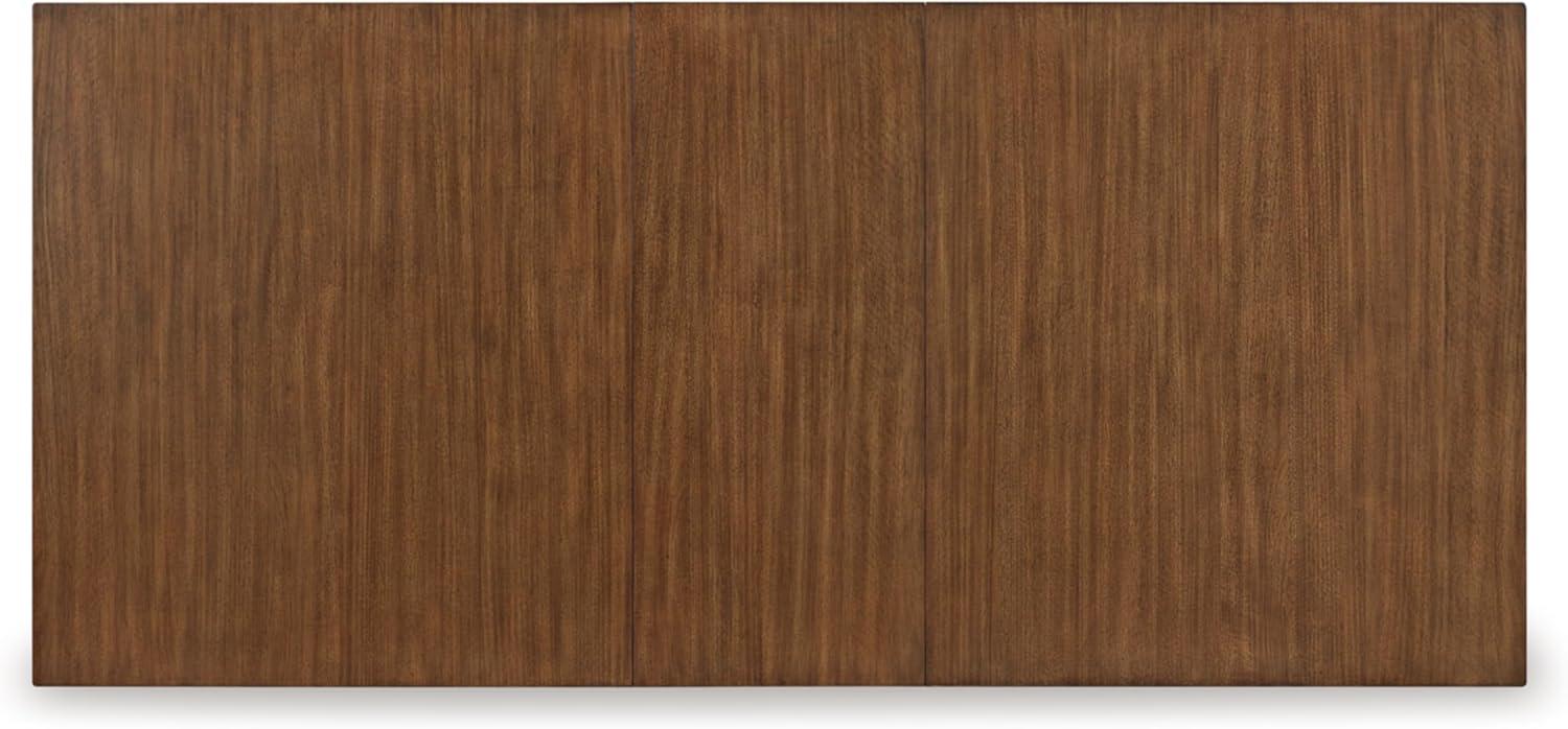 imageSignature Design by Ashley Lyncott MidCentury Dining Extension Table with Removable Center Leaf Dark Brown