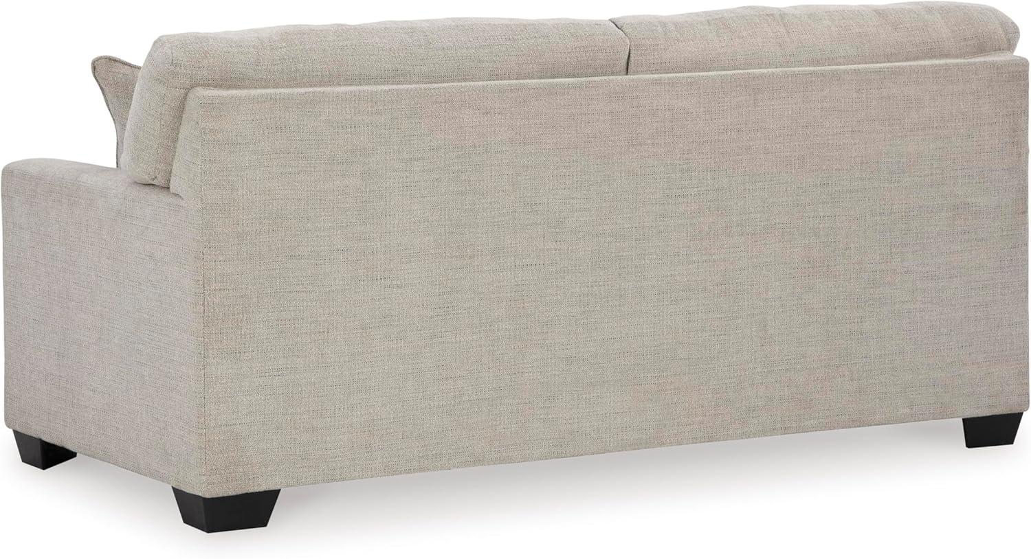 imageSignature Design by Ashley Mahoney Contemporary 2in1 Tufted Sofa Sleeper with Folding Gel Memory Foam Mattress Full Dark BrownBeige