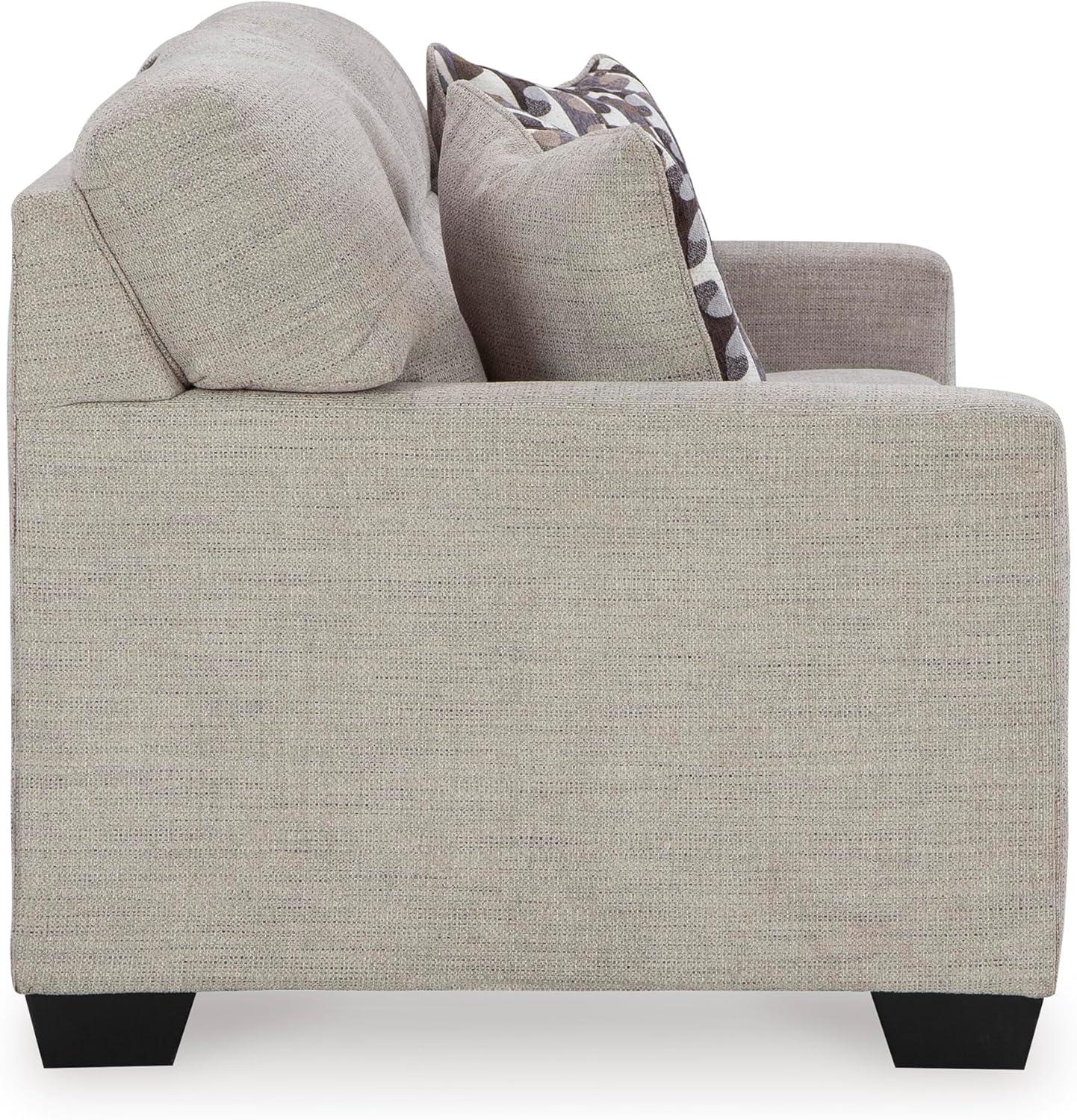 imageSignature Design by Ashley Mahoney Contemporary 2in1 Tufted Sofa Sleeper with Folding Gel Memory Foam Mattress Full Dark BrownBeige