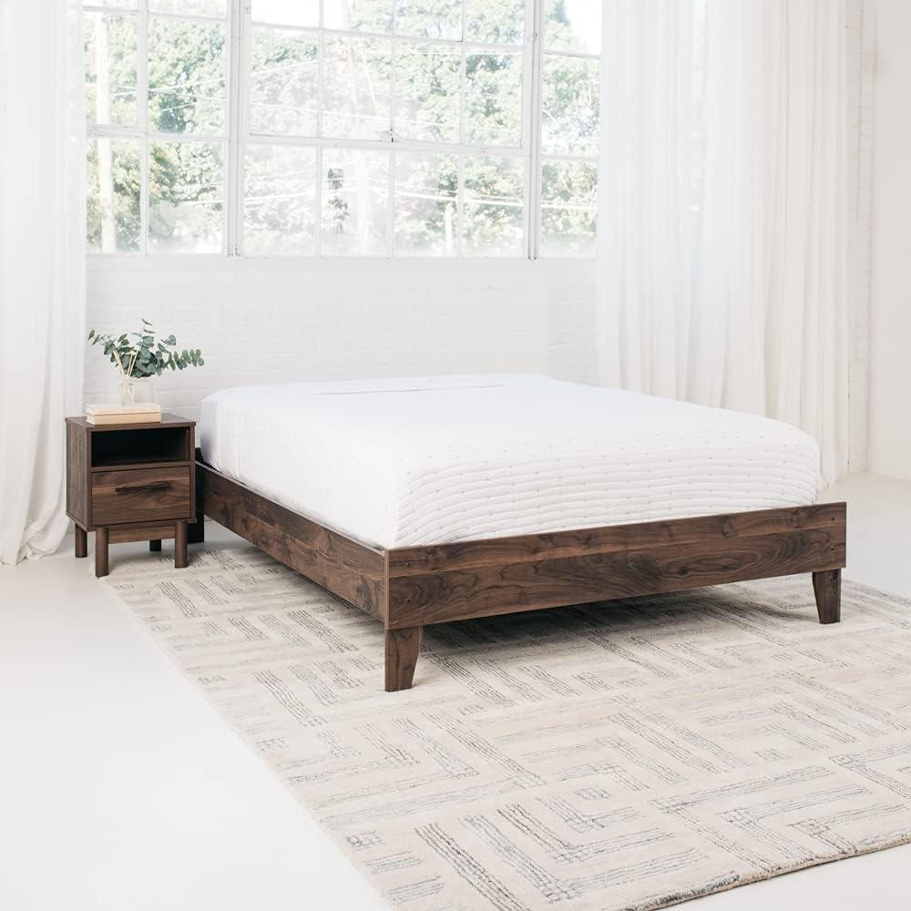 imageSignature Design by Ashley Neilsville Butcher Block Style Platform Bed Full Rustic GrayMocha Brown