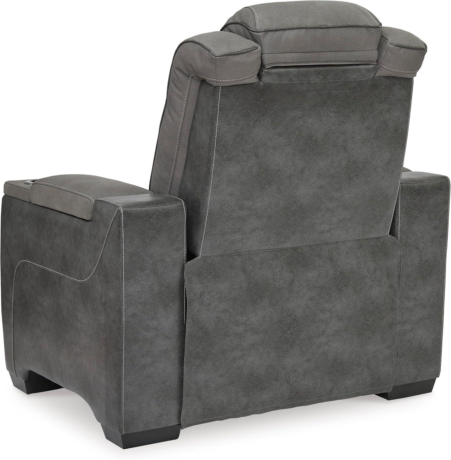 imageSignature Design by Ashley NextGen DuraPella Power Recliner with Adjustable Headrest SandGrey