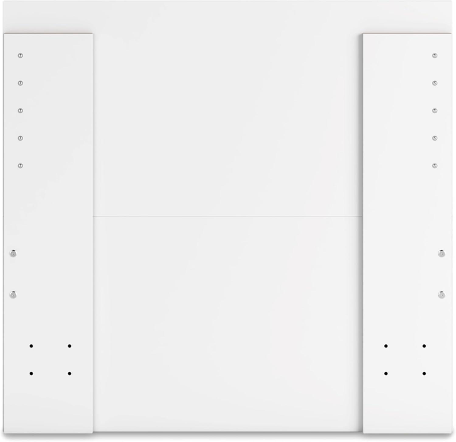 imageSignature Design by Ashley Onita Contemporary Adjustable Height Panel Headboard for Bedroom Twin WhiteTwin