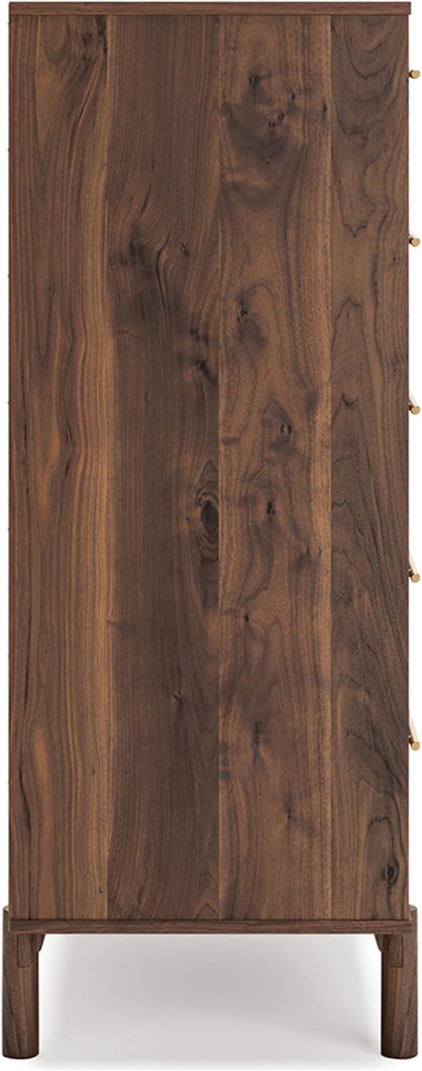 imageSignature Design by Ashley Porter Traditional 5 Drawer Chest of Drawers Dark BrownMocha