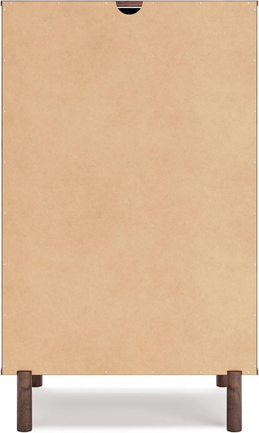 imageSignature Design by Ashley Porter Traditional 5 Drawer Chest of Drawers Dark BrownMocha