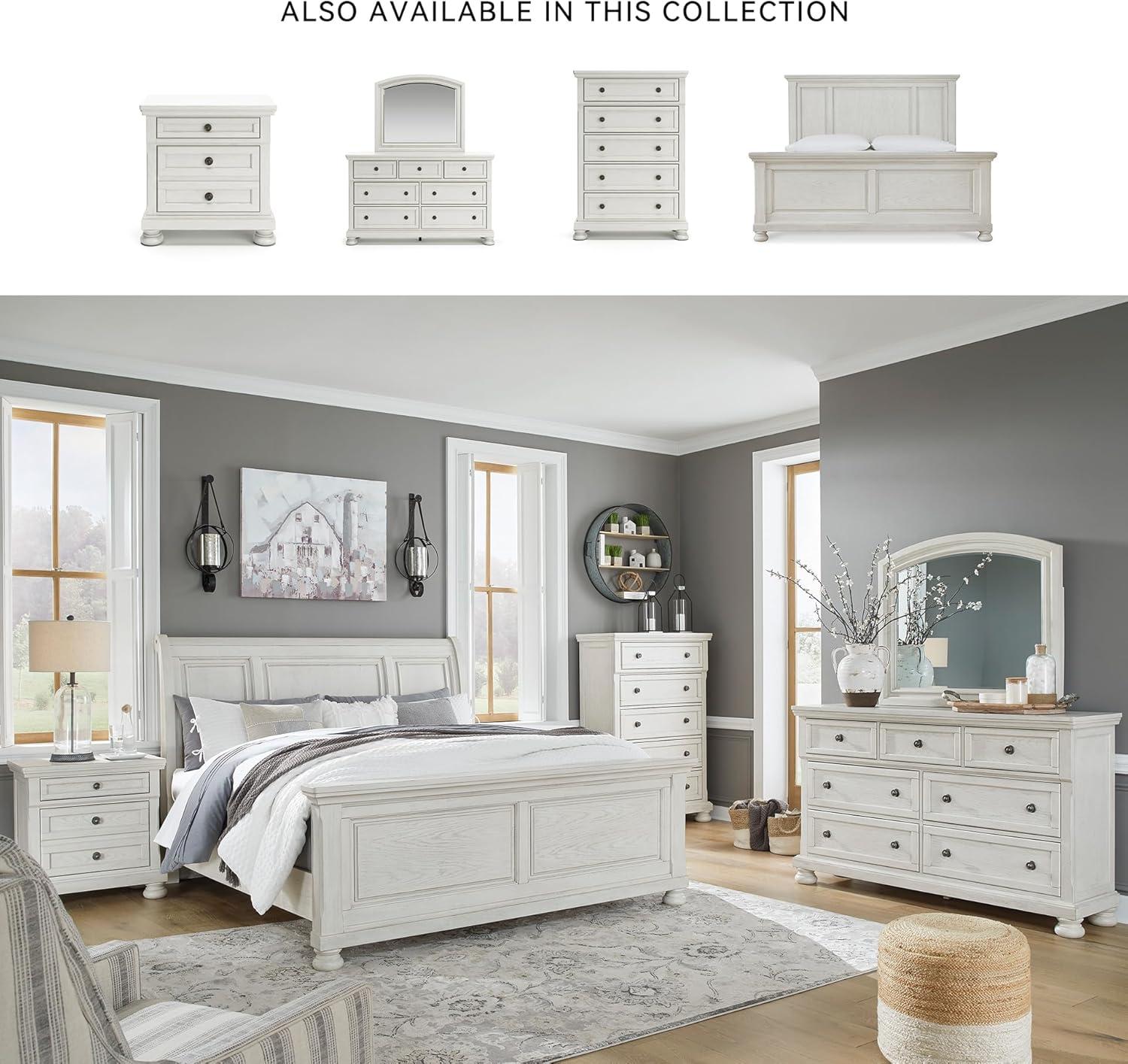 imageSignature Design by Ashley Porter Traditional 5 Drawer Chest of Drawers Dark BrownWhite
