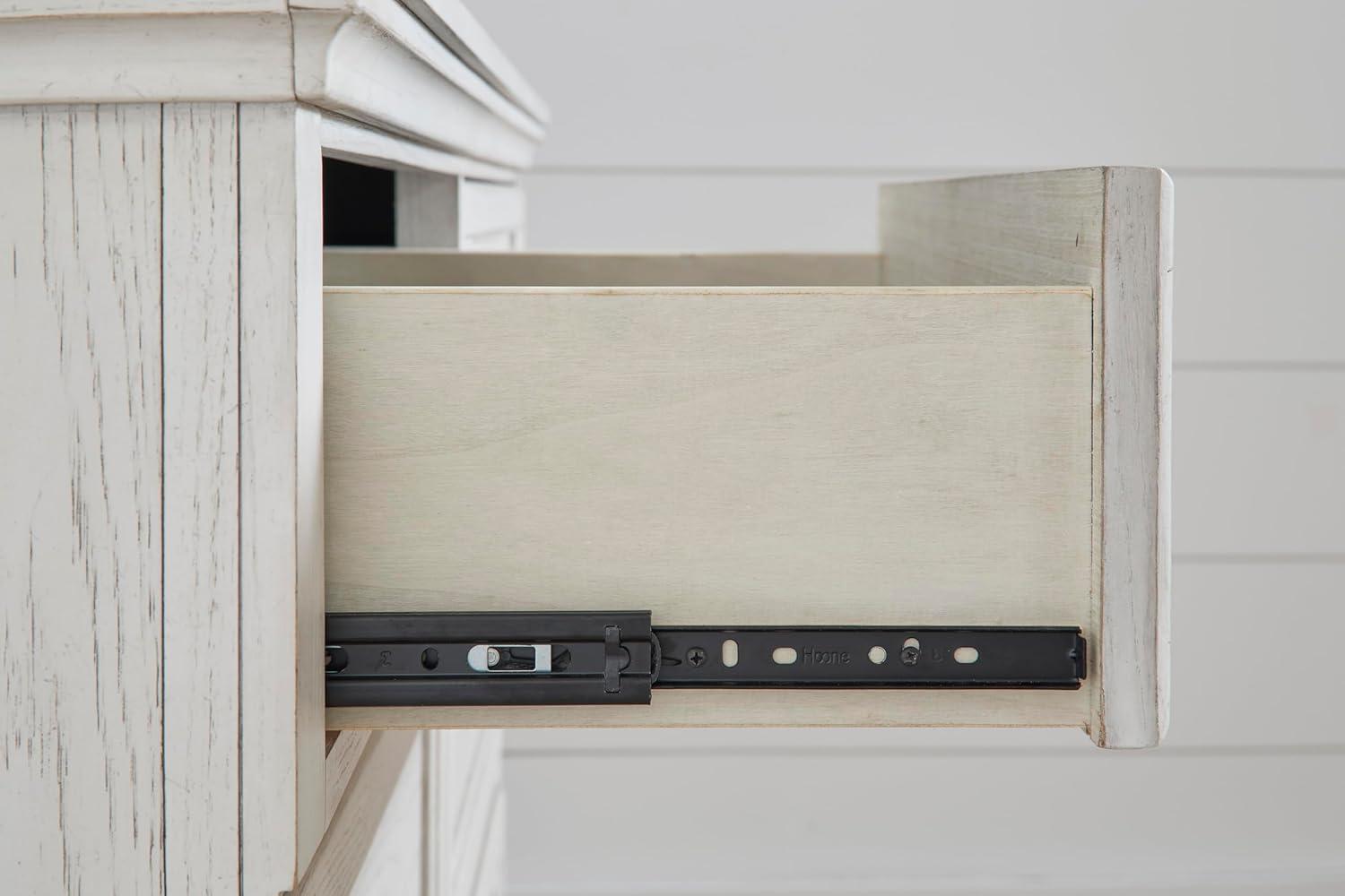 imageSignature Design by Ashley Porter Traditional 5 Drawer Chest of Drawers Dark BrownWhite