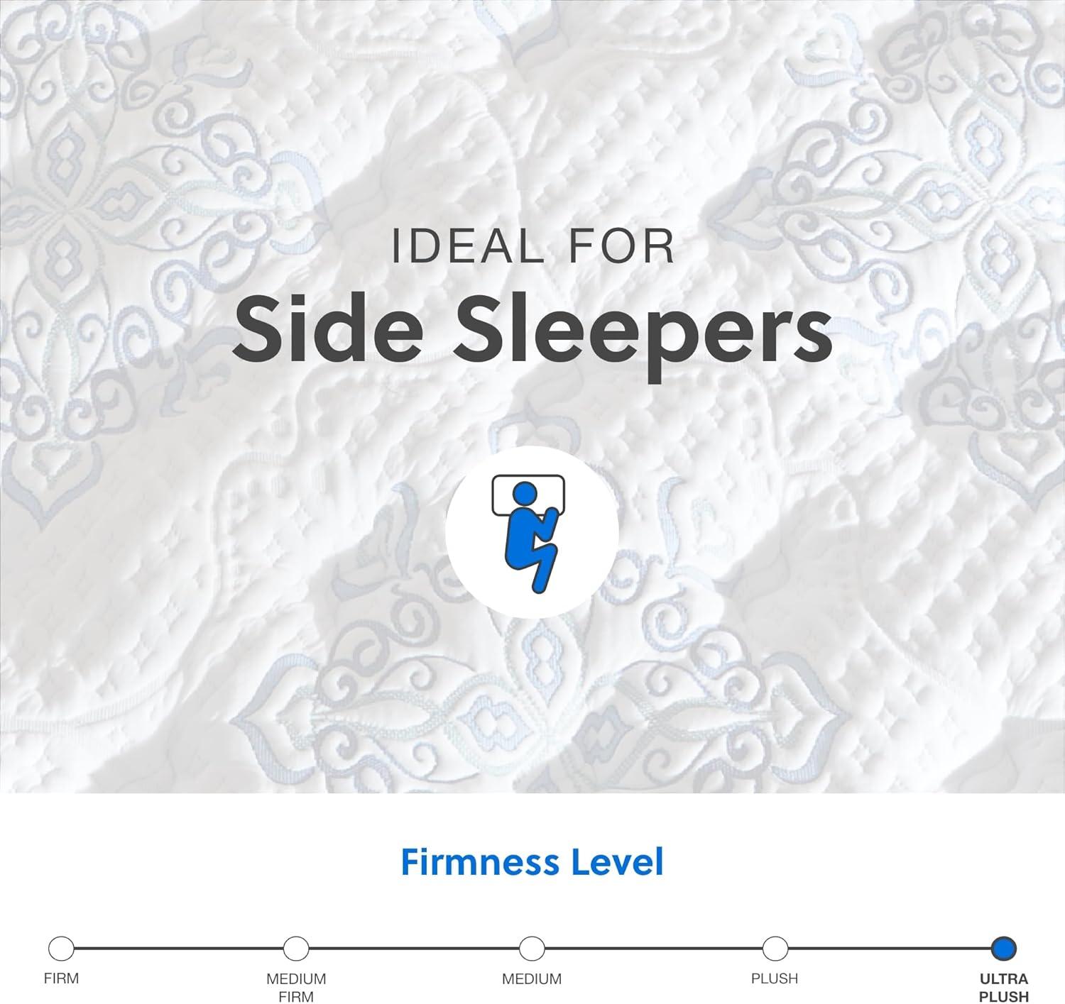 imageSignature Design by Ashley Queen Size Chime 8 Inch Medium Firm Innerspring Mattress with Pressure Relief Quilt Foam Fiberglass Free Mattress In A BoxFull
