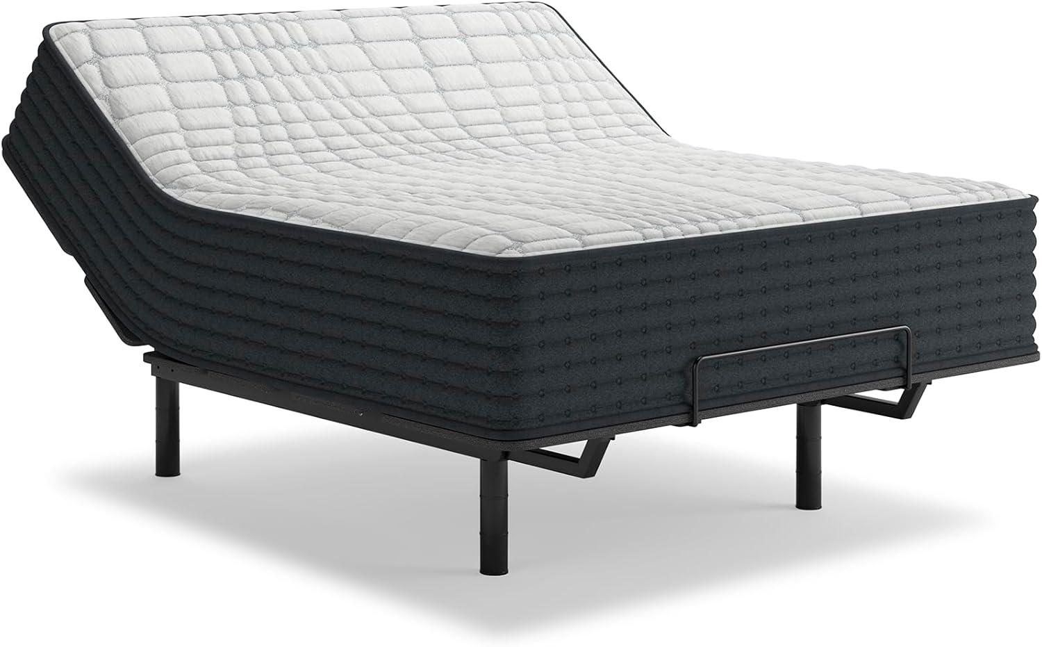 imageSignature Design by Ashley Queen Size Chime 8 Inch Medium Firm Innerspring Mattress with Pressure Relief Quilt Foam Fiberglass Free Mattress In A BoxKing
