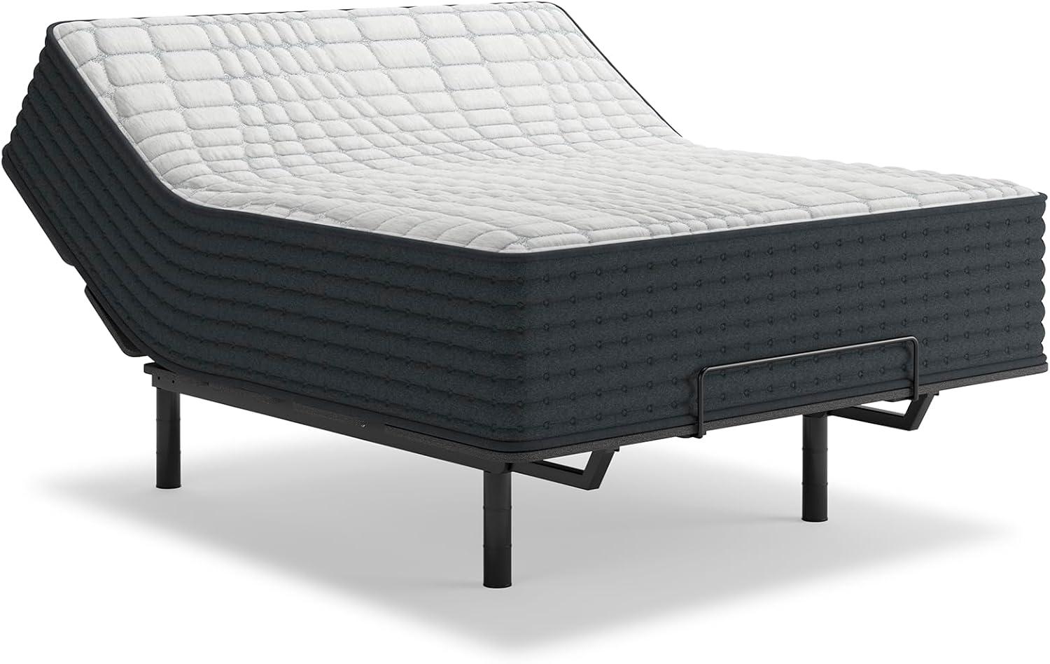 imageSignature Design by Ashley Queen Size Chime 8 Inch Medium Firm Innerspring Mattress with Pressure Relief Quilt Foam Fiberglass Free Mattress In A BoxKing