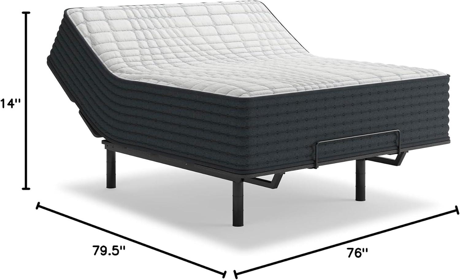 imageSignature Design by Ashley Queen Size Chime 8 Inch Medium Firm Innerspring Mattress with Pressure Relief Quilt Foam Fiberglass Free Mattress In A BoxKing