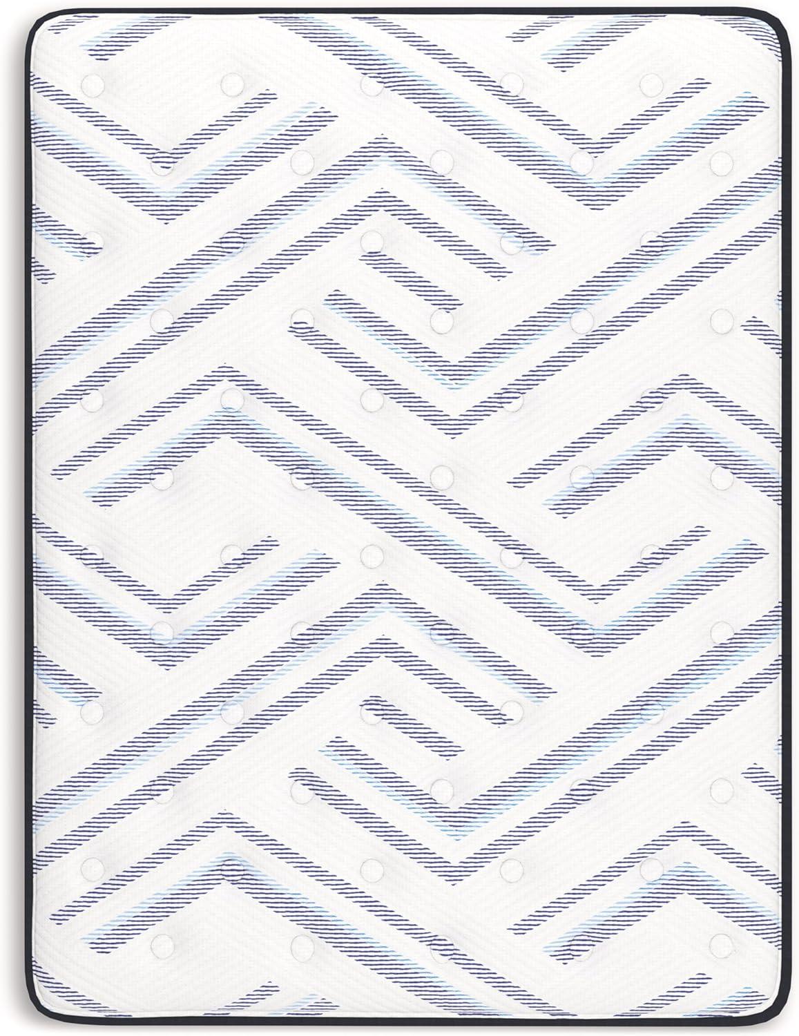 imageSignature Design by Ashley Queen Size Chime 8 Inch Medium Firm Innerspring Mattress with Pressure Relief Quilt Foam Fiberglass Free Mattress In A BoxKing