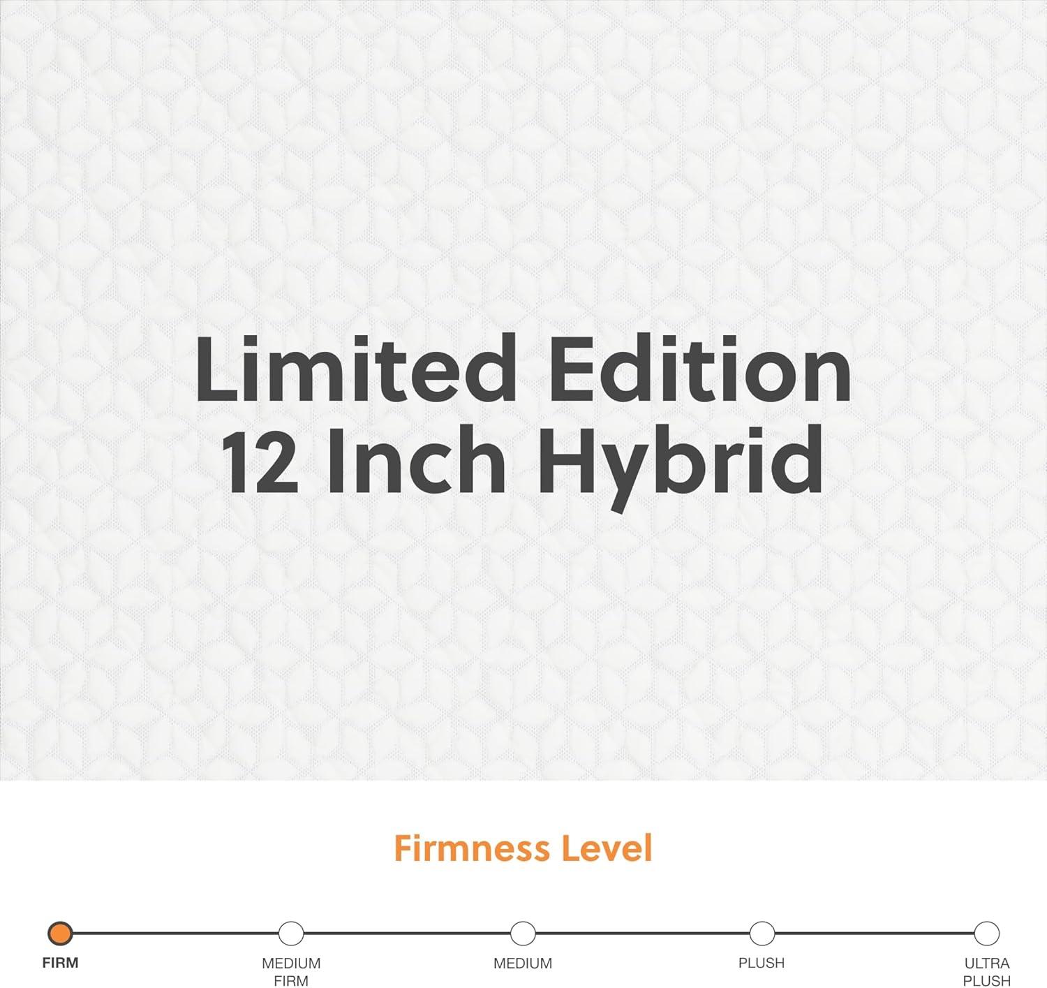 imageSignature Design by Ashley Queen Size Chime 8 Inch Medium Firm Innerspring Mattress with Pressure Relief Quilt Foam Fiberglass Free Mattress In A BoxKing
