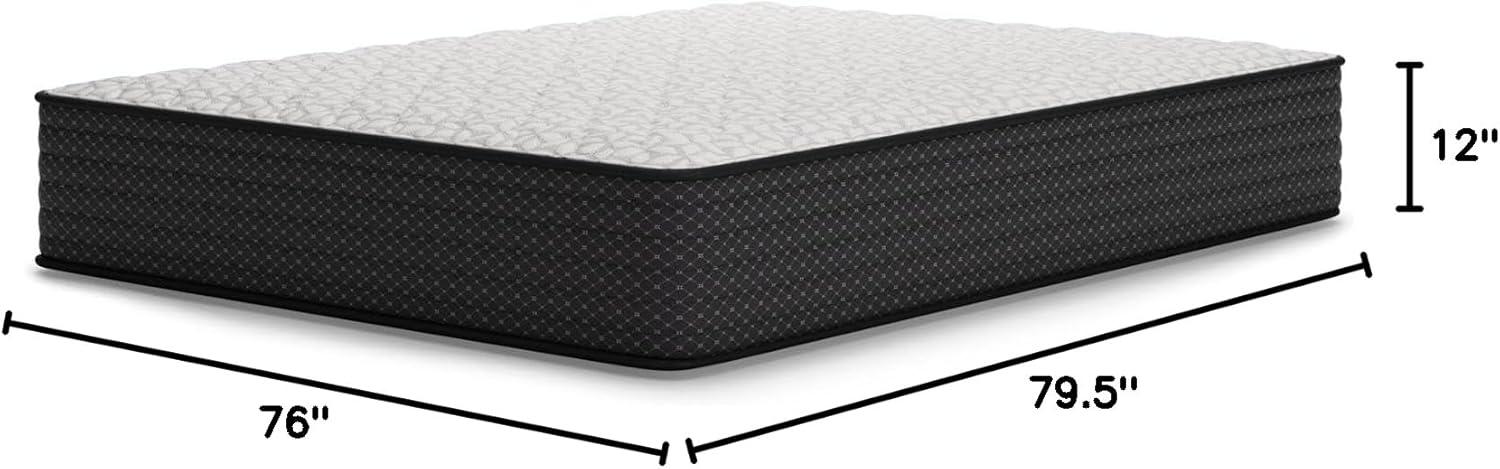 imageSignature Design by Ashley Queen Size Chime 8 Inch Medium Firm Innerspring Mattress with Pressure Relief Quilt Foam Fiberglass Free Mattress In A BoxKing