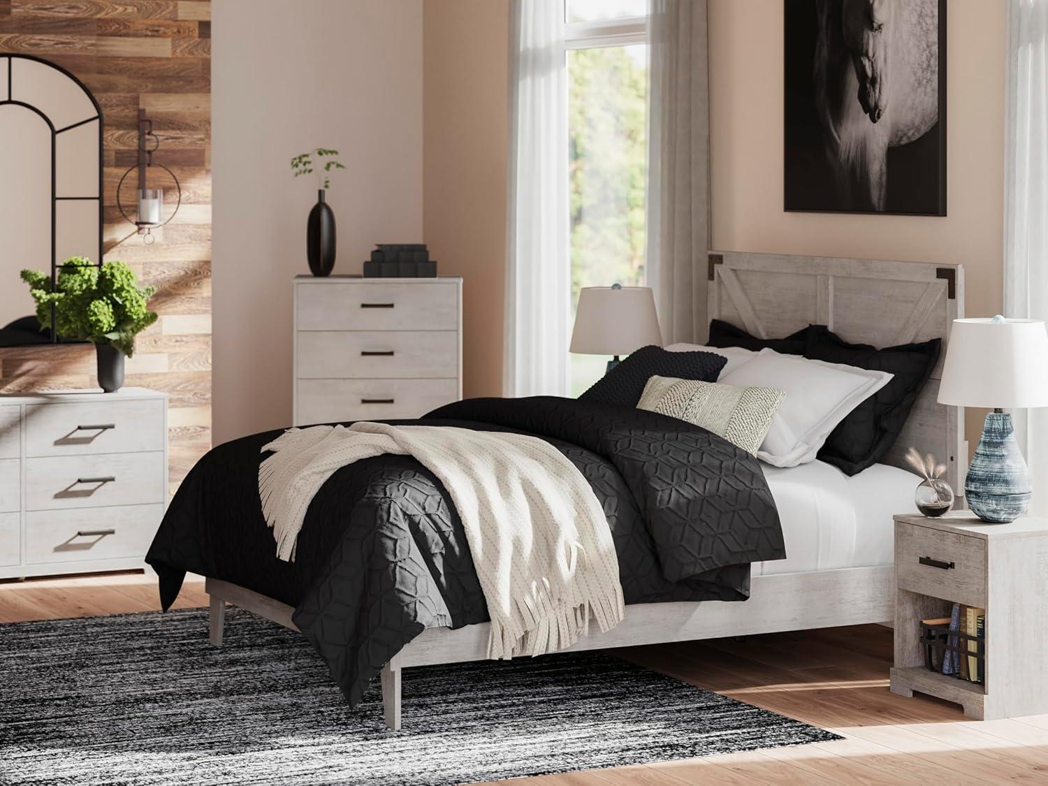 imageSignature Design by Ashley Shawburn Vintage 5 Drawer Chest with Safety Stop Light Gray5 Drawer Chest