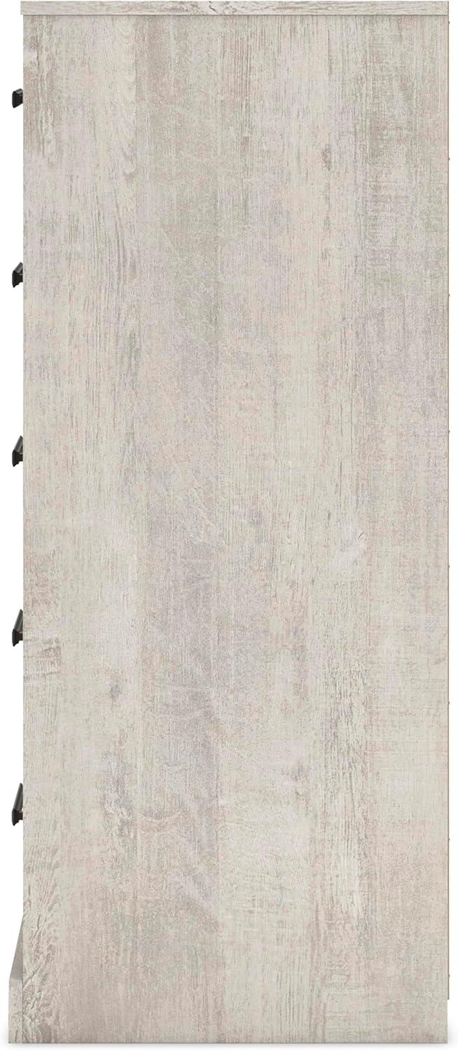 imageSignature Design by Ashley Shawburn Vintage 5 Drawer Chest with Safety Stop Light Gray5 Drawer Chest