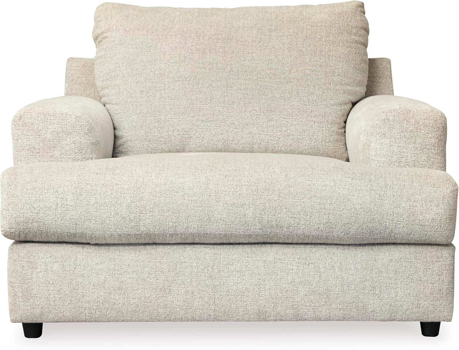 imageSignature Design by Ashley Soletren Contemporary Chenille Chair and a Half OffWhiteCream