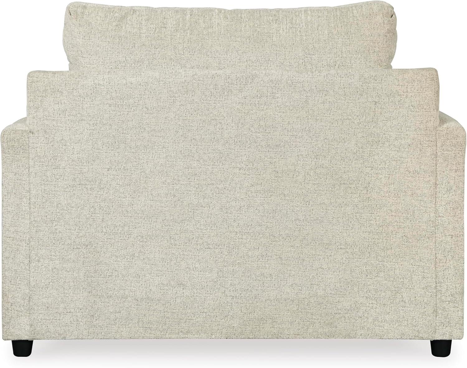 imageSignature Design by Ashley Soletren Contemporary Chenille Chair and a Half OffWhiteCream