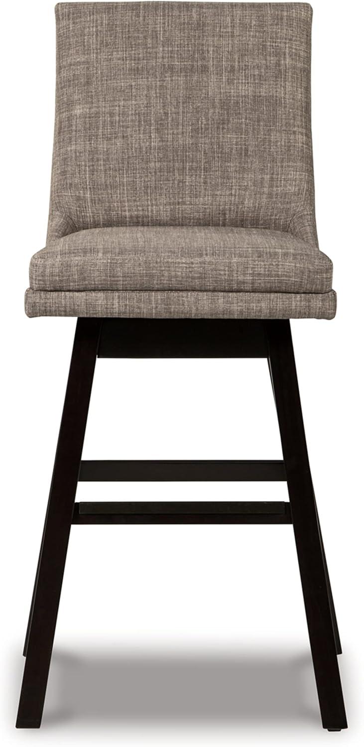 imageSignature Design by Ashley Tallenger Upholstered Counter Height Barstool Set of 2 BeigeLight Gray