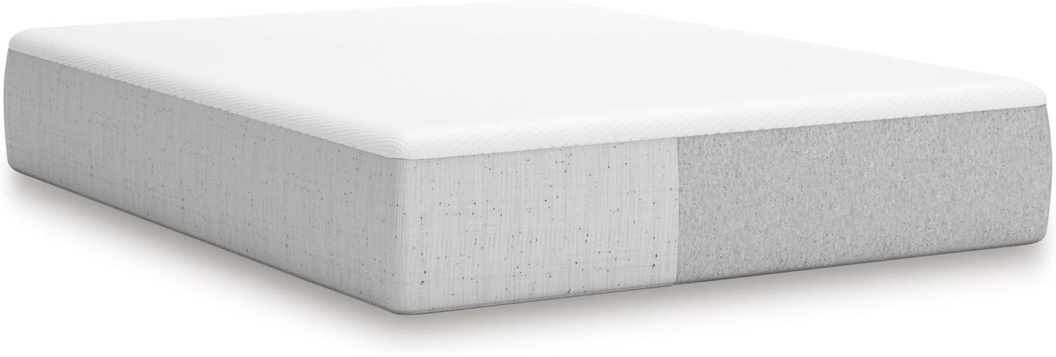 imageSignature Design by Ashley Twin Size Chime 10 Inch Medium Firm Memory Foam Mattress with Green Tea ampamp Charcoal Gel for Pressure Relief Fiberglass Free Mattress In A BoxCalifornia King