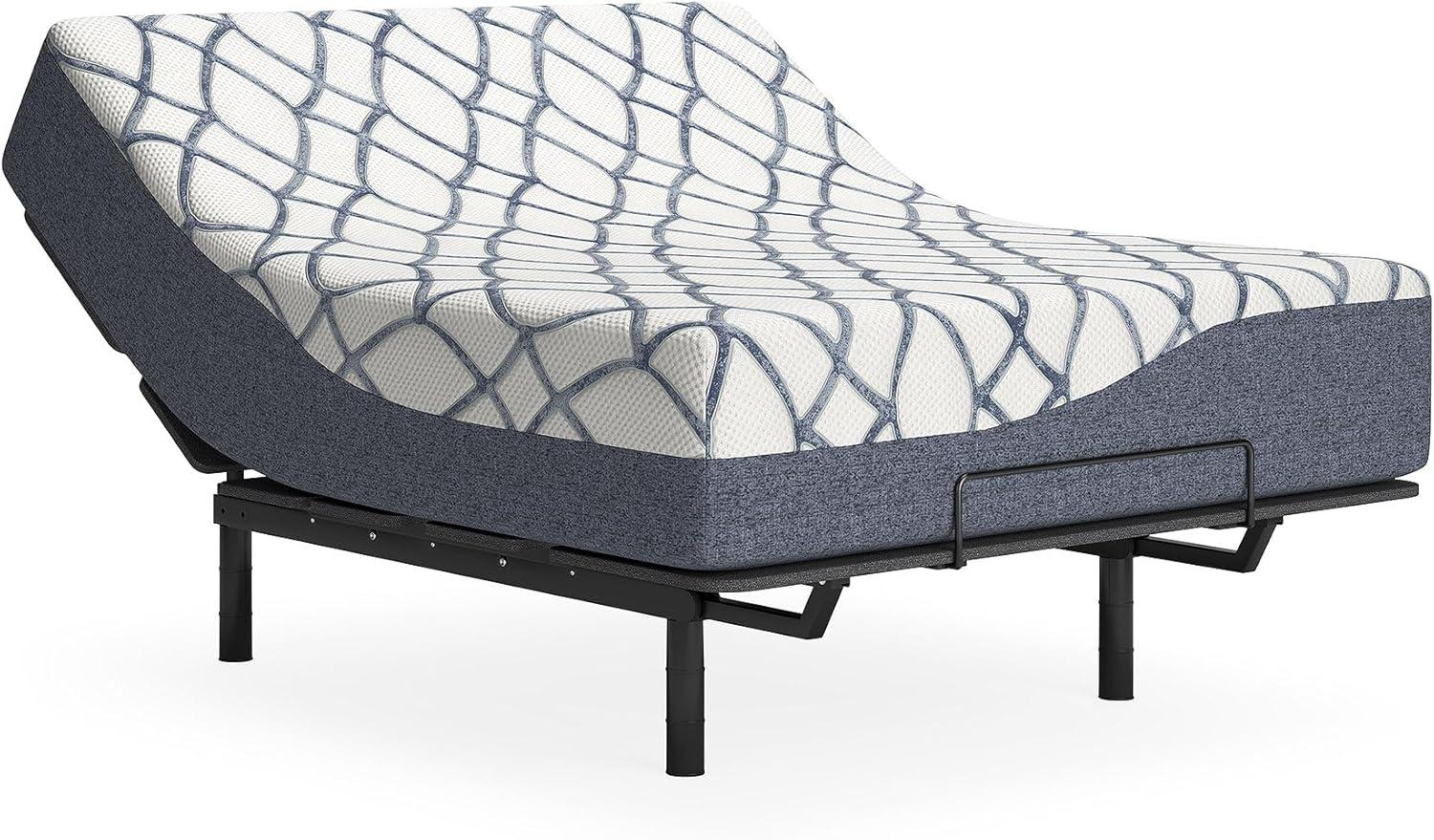 imageSignature Design by Ashley Twin Size Chime 10 Inch Medium Firm Memory Foam Mattress with Green Tea ampamp Charcoal Gel for Pressure Relief Fiberglass Free Mattress In A BoxCalifornia King