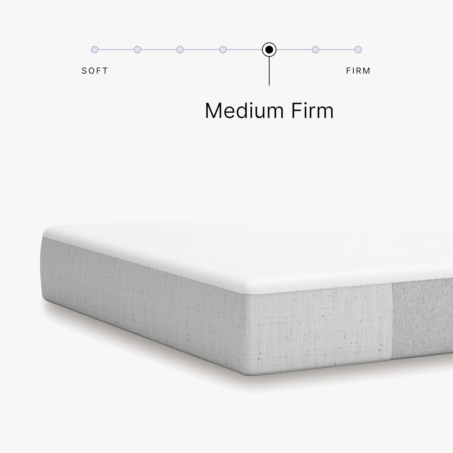 imageSignature Design by Ashley Twin Size Chime 10 Inch Medium Firm Memory Foam Mattress with Green Tea ampamp Charcoal Gel for Pressure Relief Fiberglass Free Mattress In A BoxCalifornia King