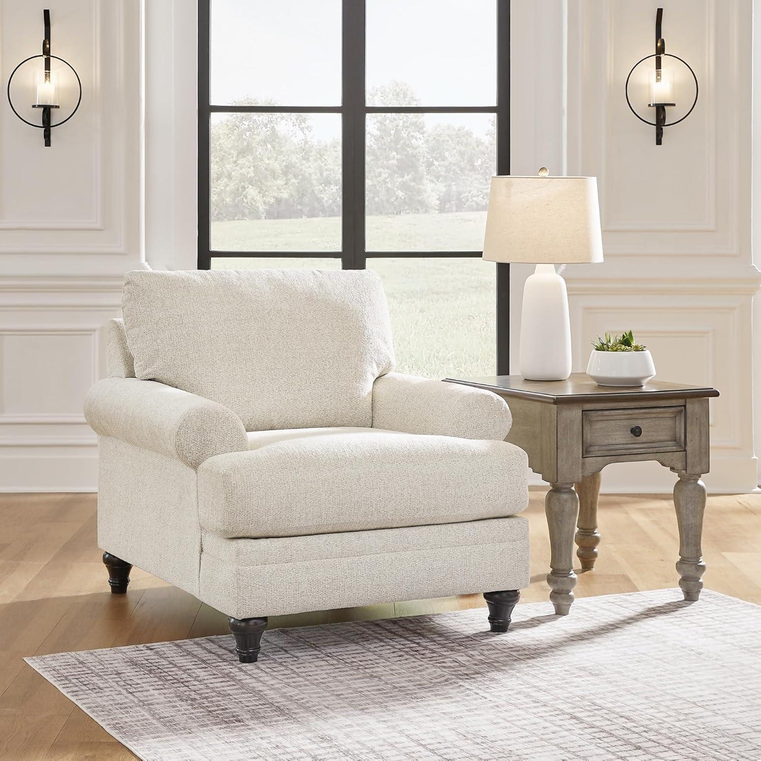 imageSignature Design by Ashley Valerani Classic Upholstered Chair Beige