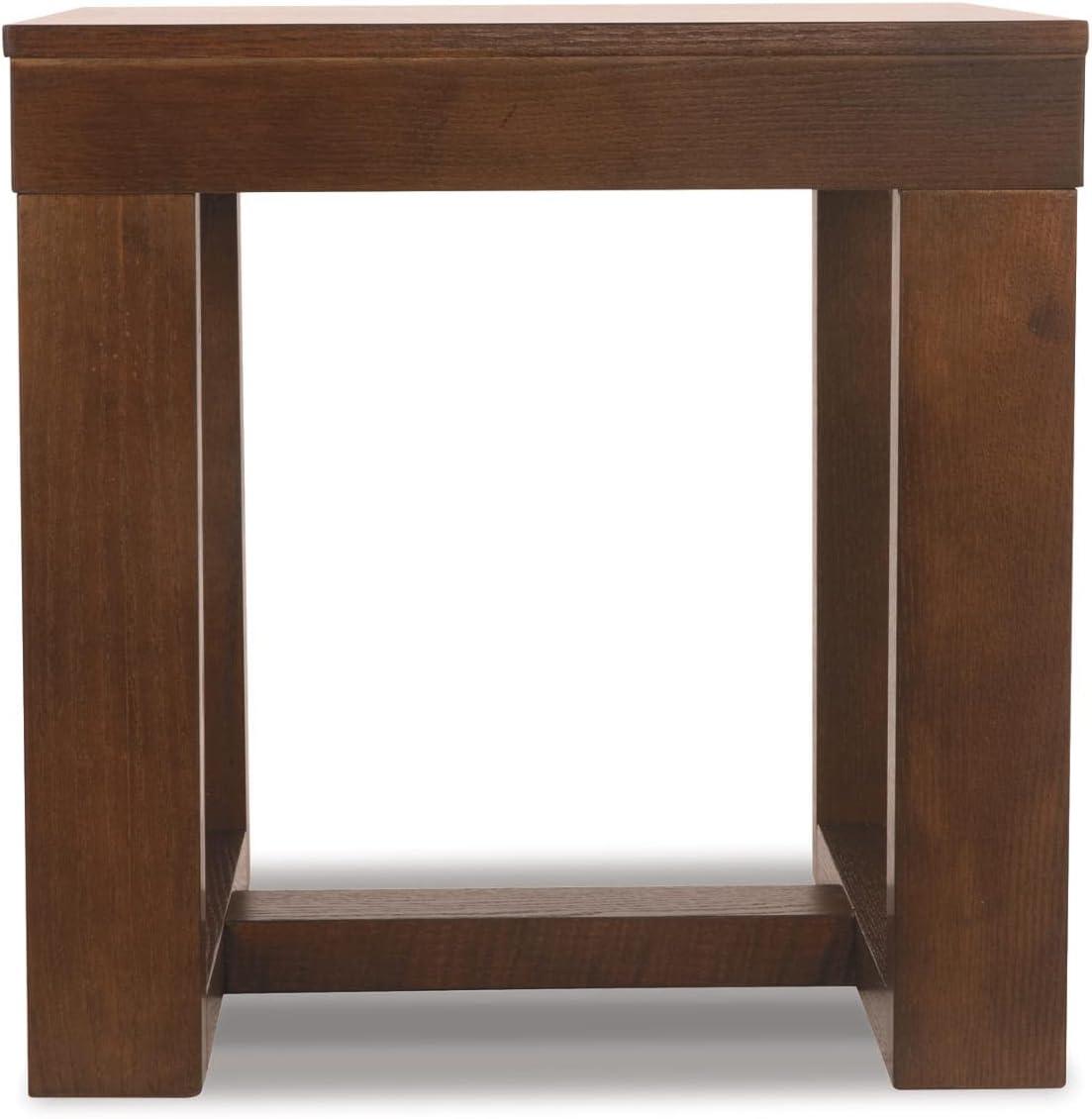 imageSignature Design by Ashley Watson Classic Oversized Square End Table Dark BrownDark Brown