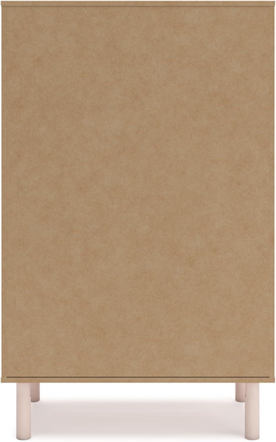 imageSignature Design by Ashley Wistenpine Modern 5Drawer Chest of Drawers with Safety Stop Pink5 Drawer Chest