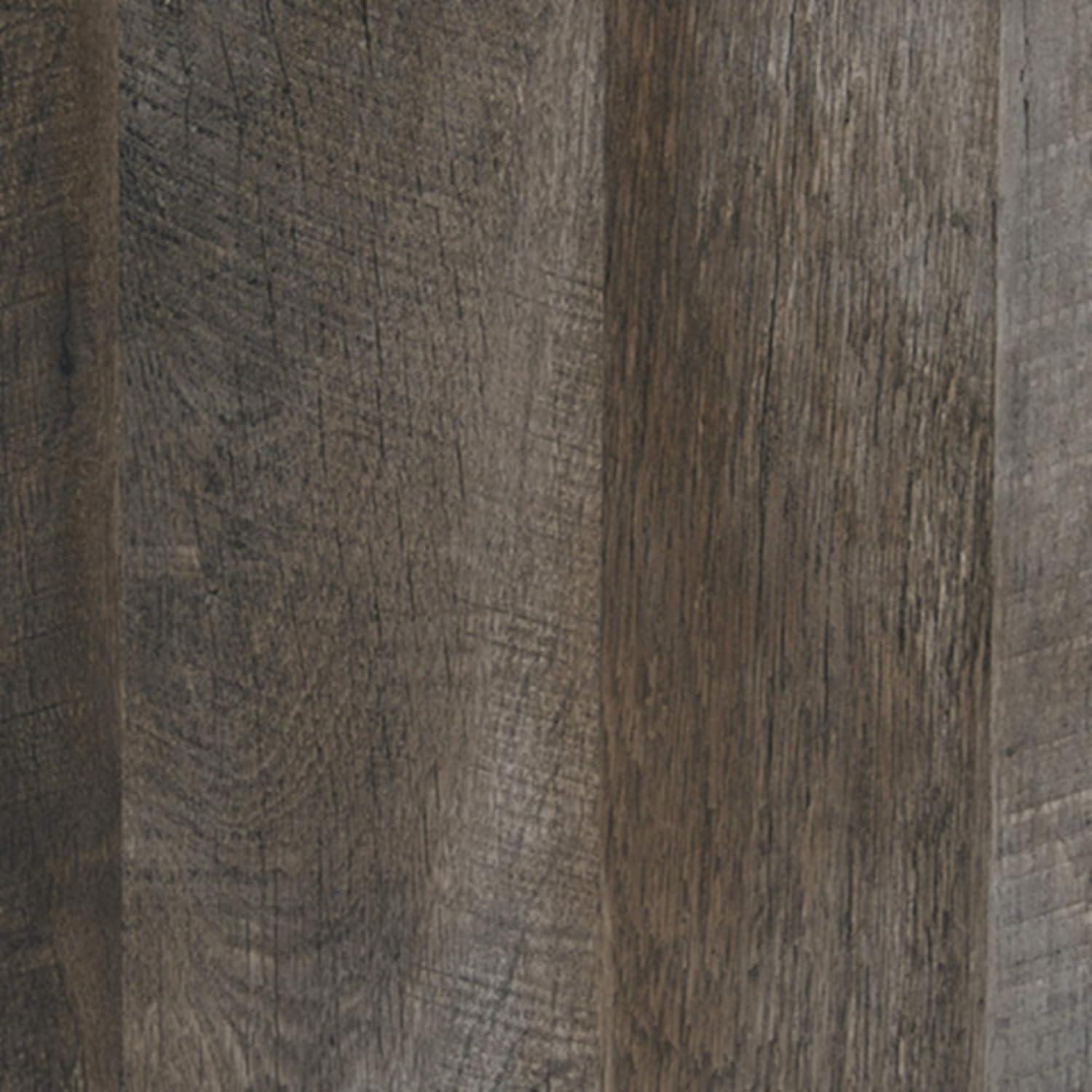 imageSignature Design by Ashley Wynnlow Rustic Queen Crossbuck Panel Bed with Metal Slats Foundation or Box Spring Needed Gray