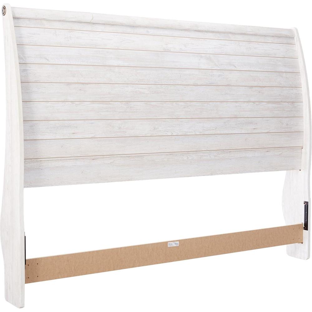 imageSignature DESIGN BY ASHLEY Furniture  Willowton King Sleigh Headboard  Component Piece  Whitewash