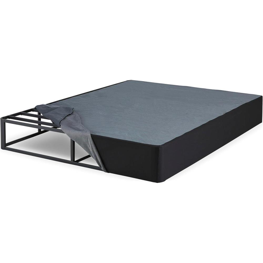imageSignature Design by Ashley 10quot Mattress Box Spring with Metal Foundation Queen BlackBlack